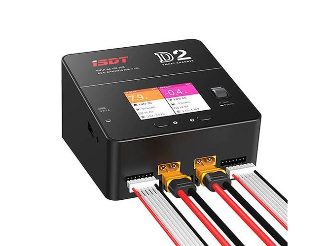 iSDT D2 Mark II - Smart Charger Duo-Ladegerät - 200W, 230V - 12A Version – Bild 2