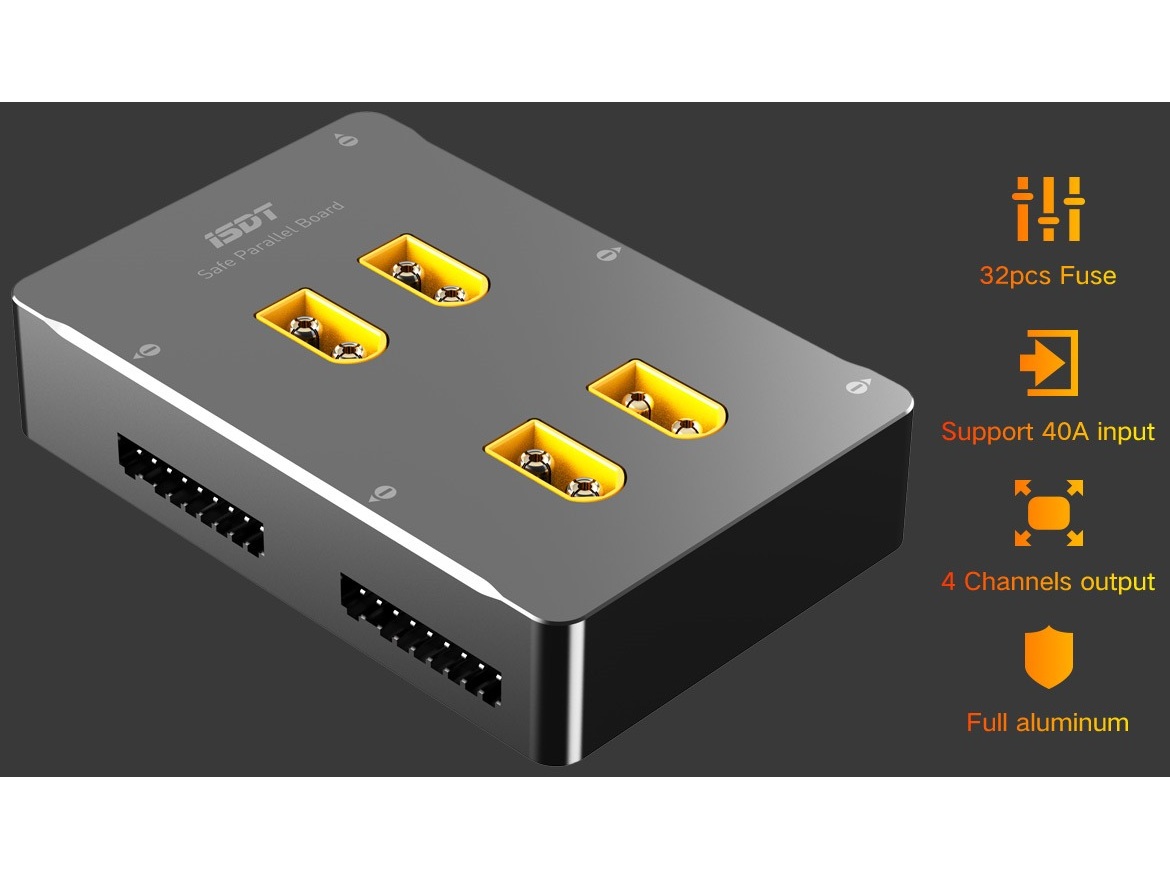 iSDT PC-4860, Safe Parallel Adapter - 4x 1-8S, XT-60 – Bild 2