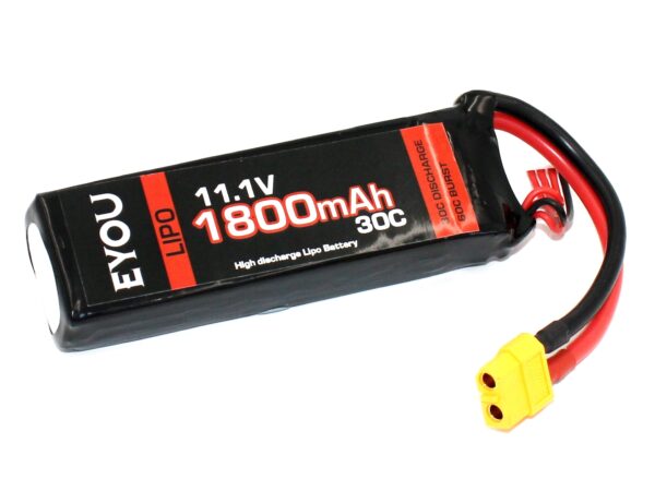 EYOU - LiPo Akku 3S / 11.1V, 1800mAh, 30C - XT60