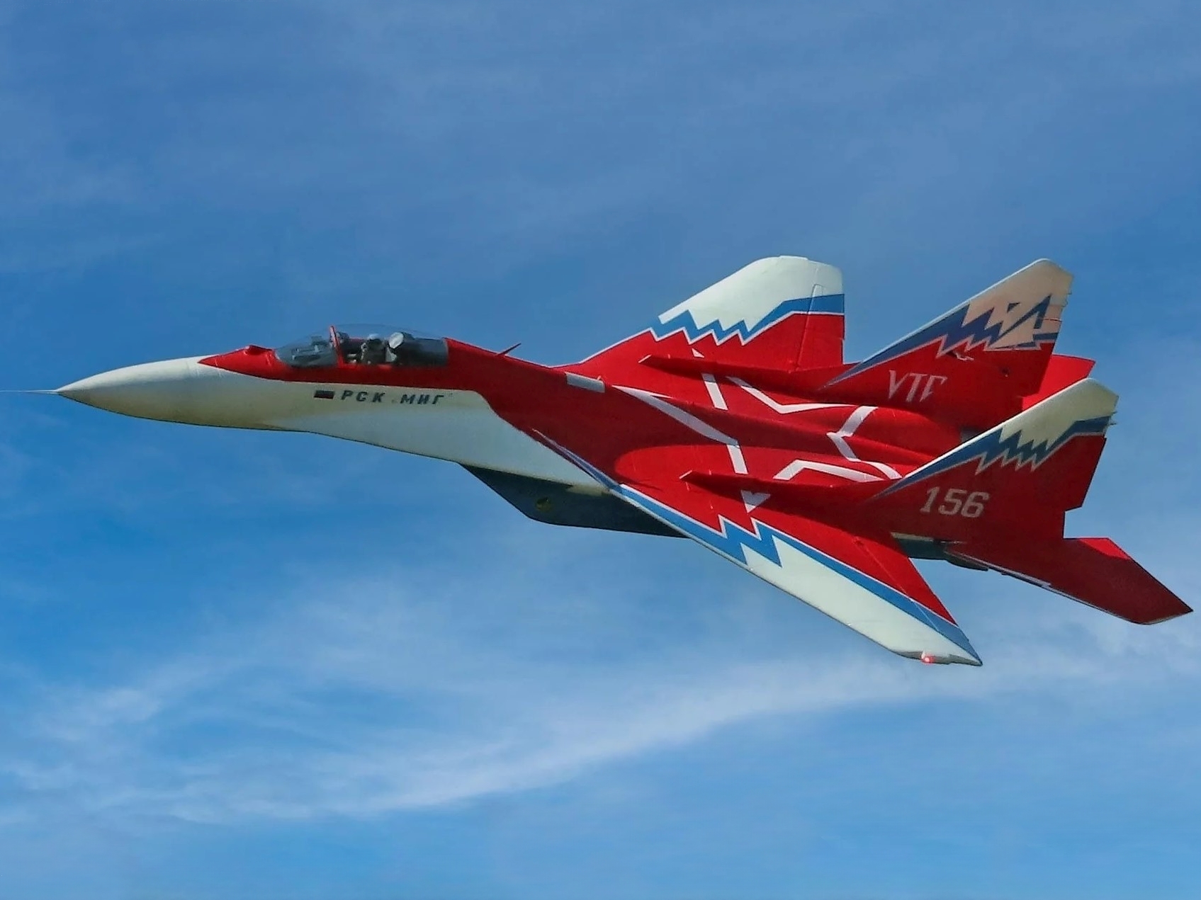 MiG-29 Fulcrum Red Star 80mm Impeller-Jet Spw 1257mm, Vector PNP-Set, Freewing – Bild 2