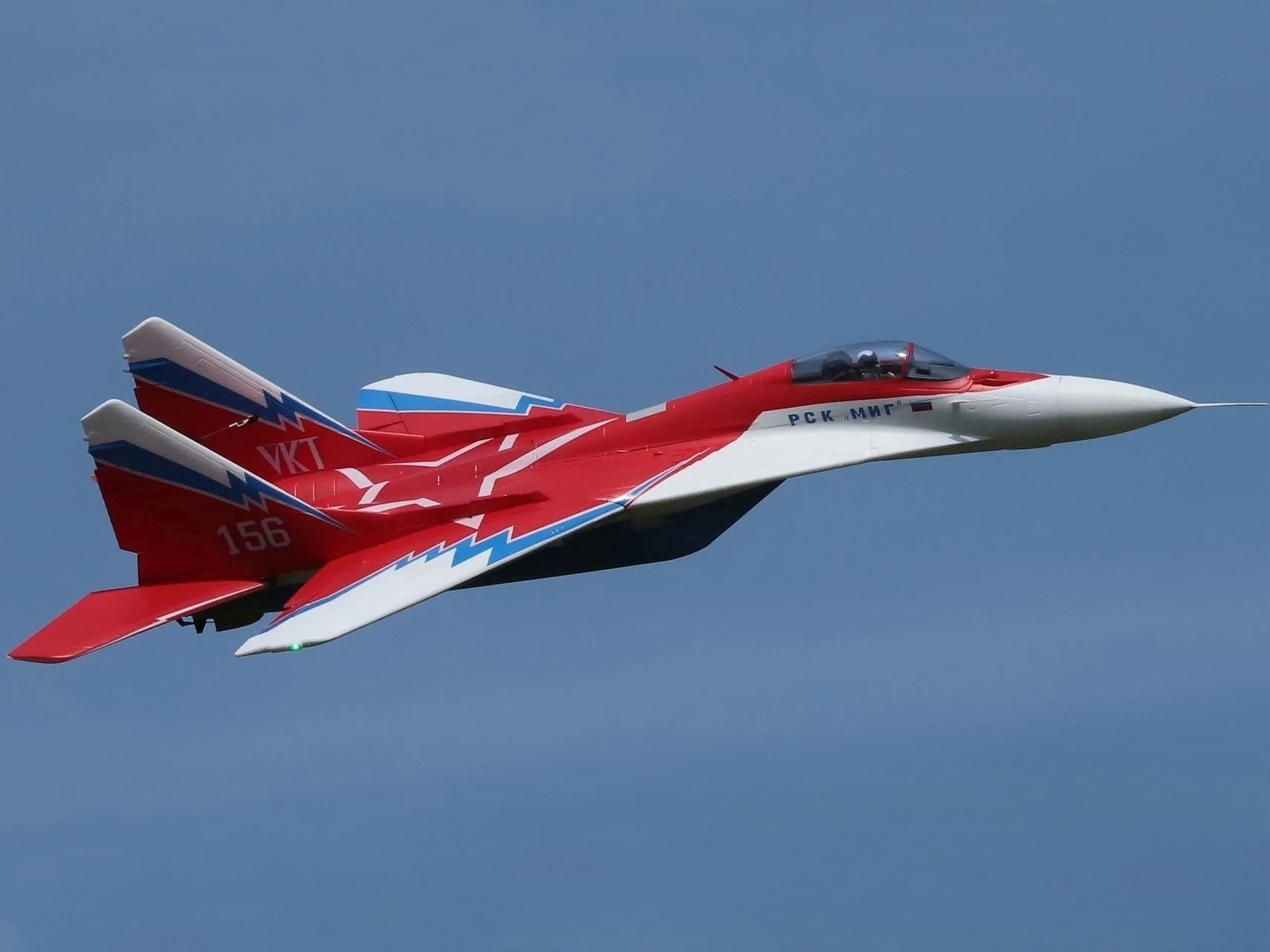 MiG-29 Fulcrum Red Star 80mm Impeller-Jet Spw 1257mm, Vector PNP-Set, Freewing – Bild 3
