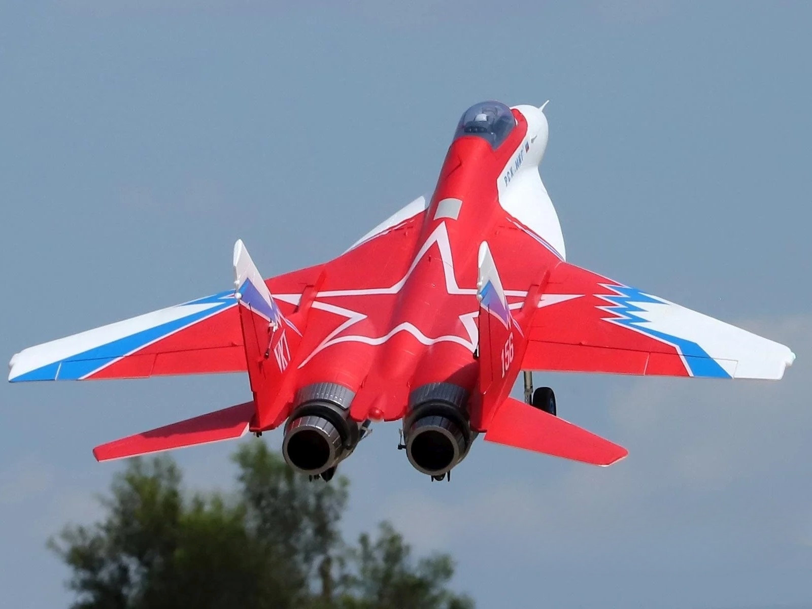 MiG-29 Fulcrum Red Star 80mm Impeller-Jet Spw 1257mm, Vector PNP-Set, Freewing – Bild 4