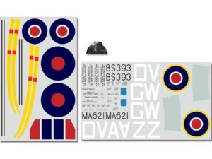 Aufkleber / Decals zu Spitfire, Spw 1600mm, FlightLineRC