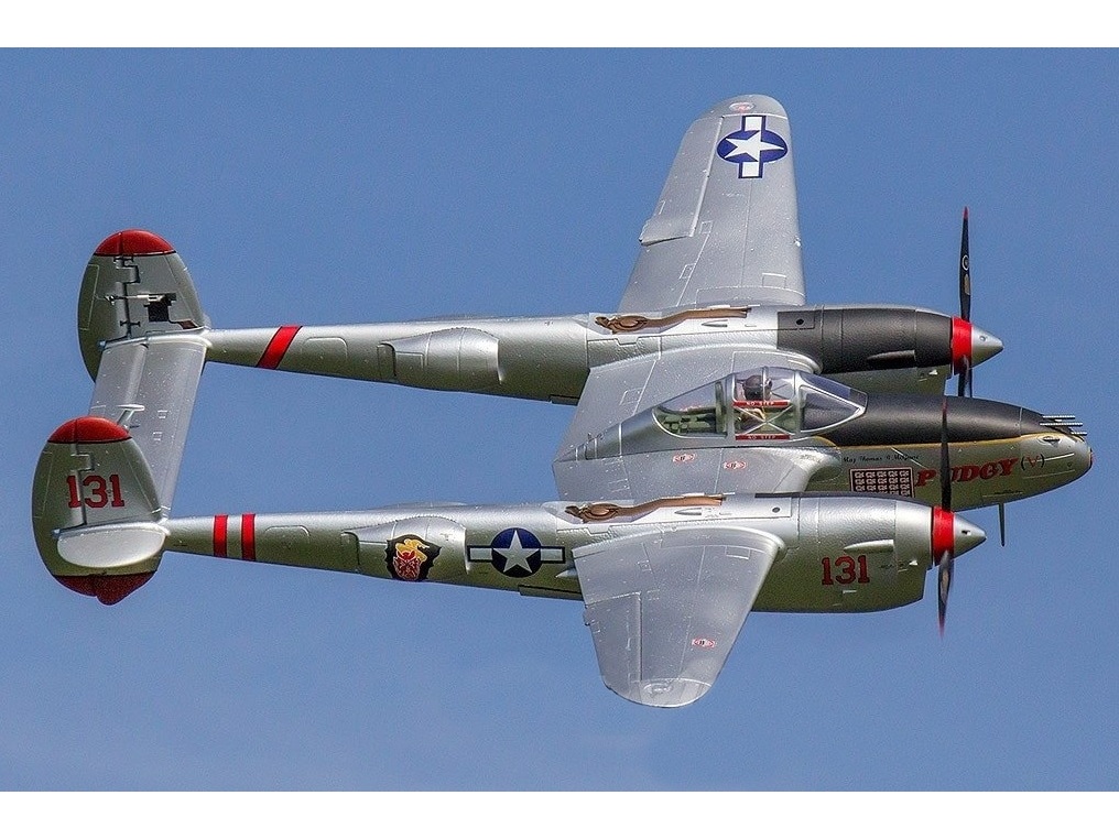 Lockheed P-38 Lightning - Pacific Silver - Spw 1600mm, PNP-Set, Freewing – Bild 2