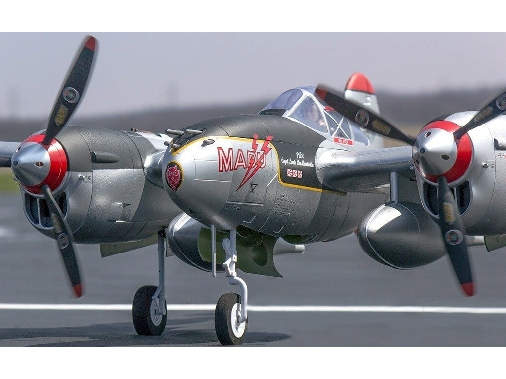 Lockheed P-38 Lightning - Pacific Silver - Spw 1600mm, PNP-Set, Freewing – Bild 4