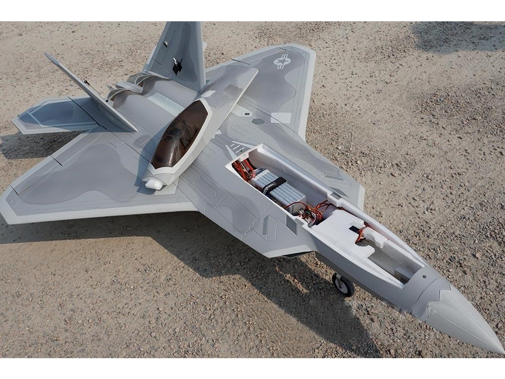 F-22 Raptor Ultra Performance 90mm EDF Jet, Spw 1060mm, 8S PNP-Set, Freewing – Bild 6