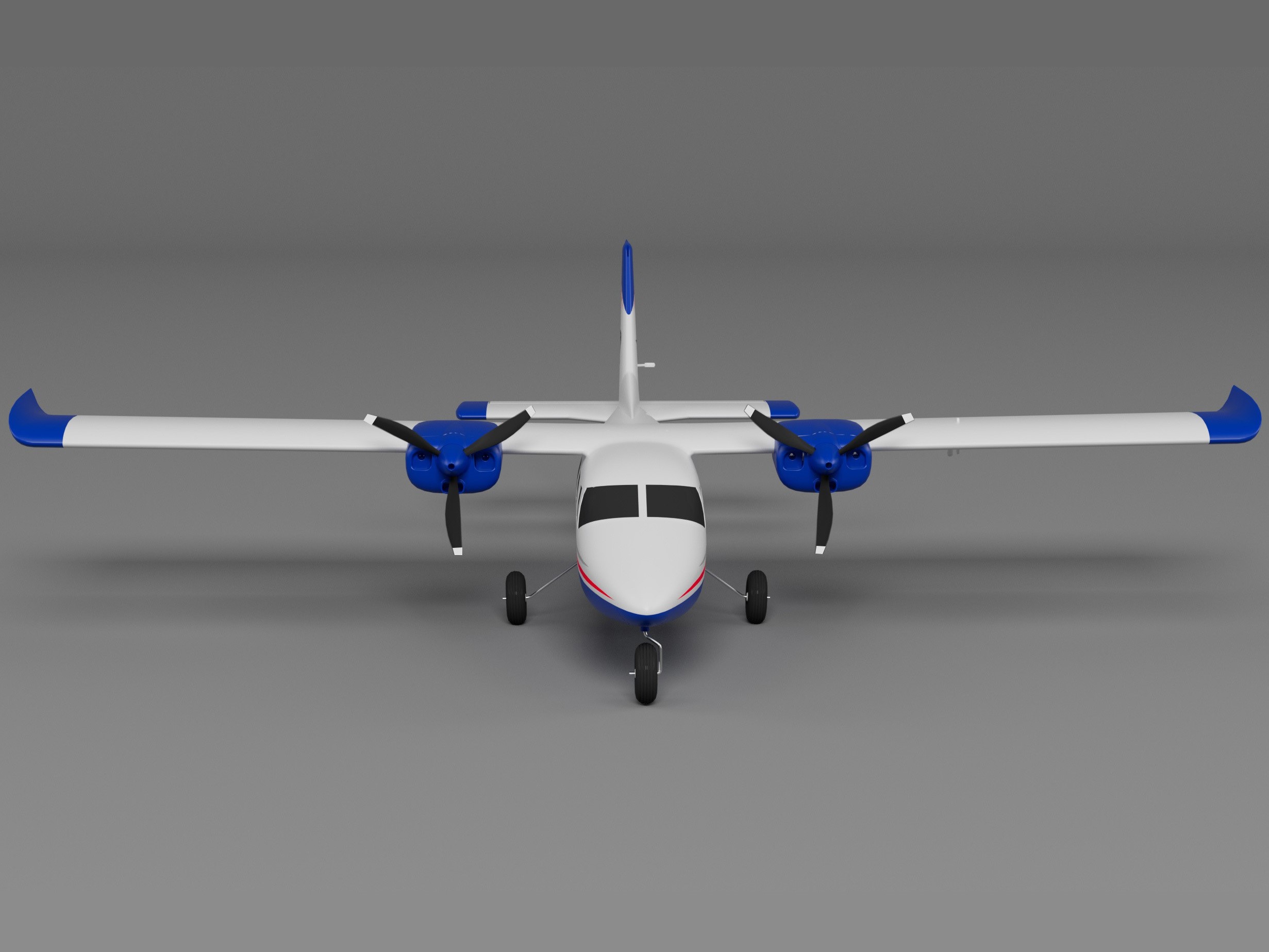 Partenavia P68, Spw 850mm, PNP-Set in blau von XFLY-Model – Bild 2