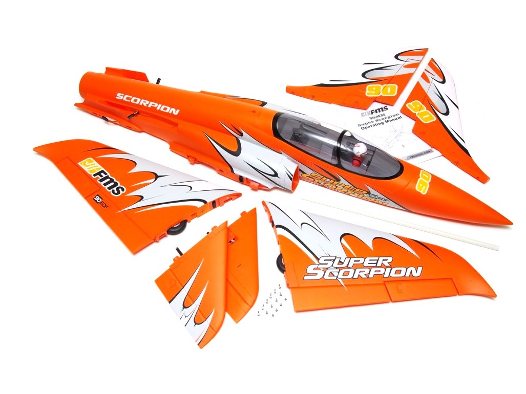 FMS EDF Jet 90mm Super Scorpion - 1140mm - PNP-Set + Gyro – Bild 4