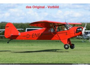 Piper J-3 - ROT - 100ccm, Spw 4000mm, ARF-Set, Skysun Hobbies