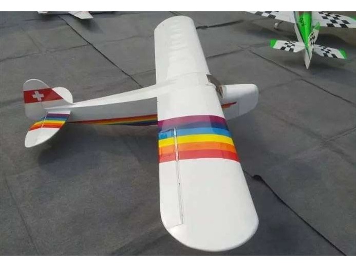 Piper J-3 - ROT - 100ccm, Spw 4000mm, ARF-Set, Skysun Hobbies – Bild 2