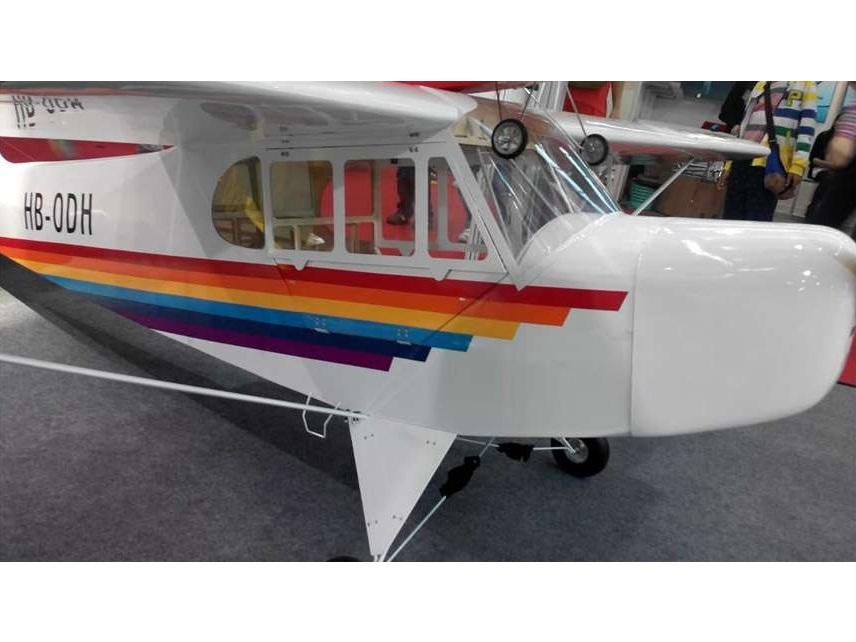 Piper J-3 - ROT - 100ccm, Spw 4000mm, ARF-Set, Skysun Hobbies – Bild 3