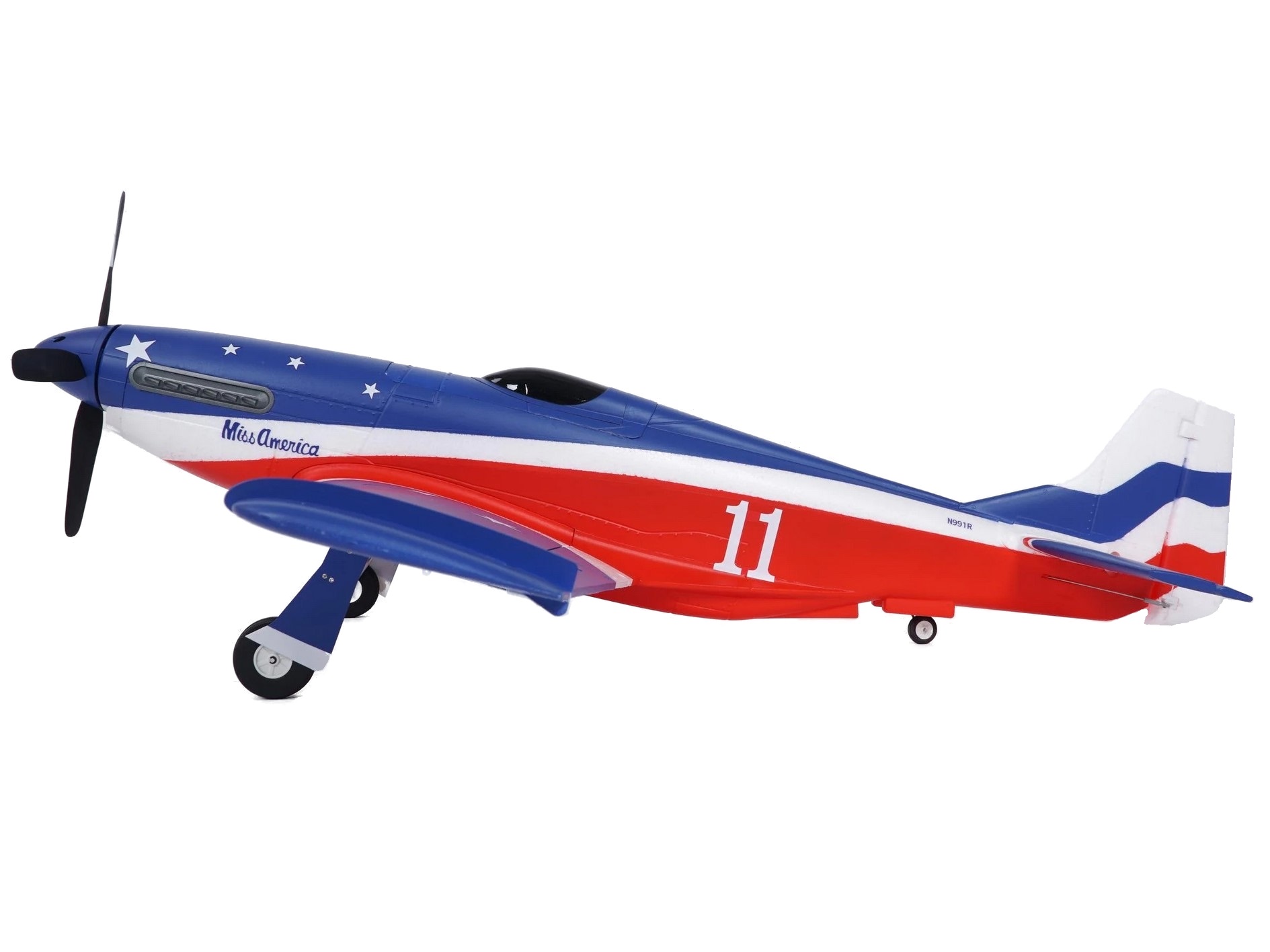 Miss America Mustang P-51 - V2, Spw 1070mm, PNP-Set mit Gyro von FMS - FMS134PMA REFV2 – Bild 2