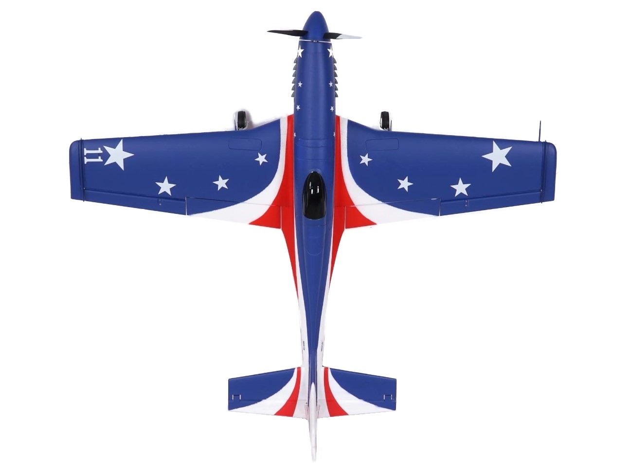 Miss America Mustang P-51 - V2, Spw 1070mm, PNP-Set mit Gyro von FMS - FMS134PMA REFV2 – Bild 5