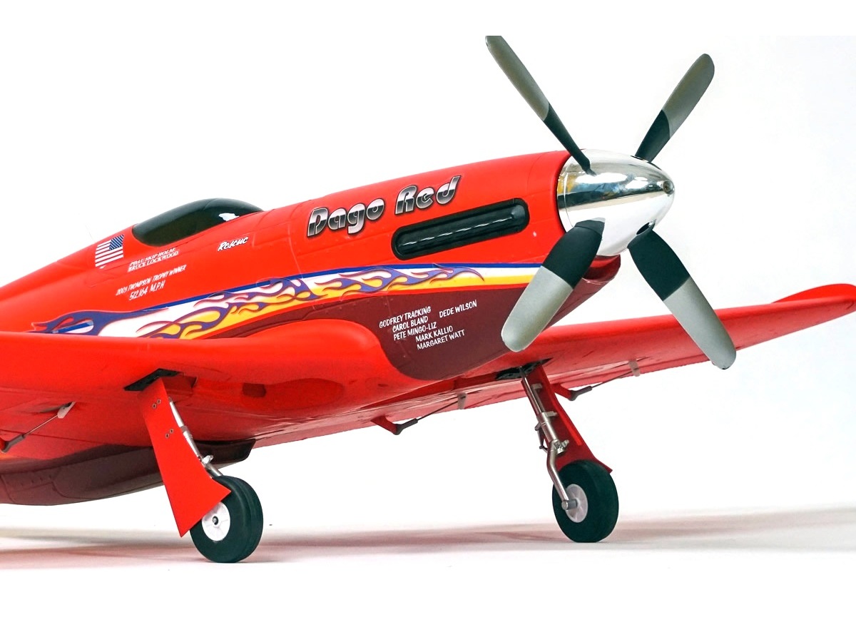 Dago Red Mustang P-51 - V2, Spw 1070mm, PNP-Set mit Gyro von FMS - FMS134P REFV2 – Bild 2