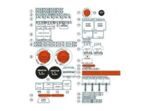 Aufkleber / Decals, Detail zu Mustang P-51D V8-Red, 1450mm, FMSSU132