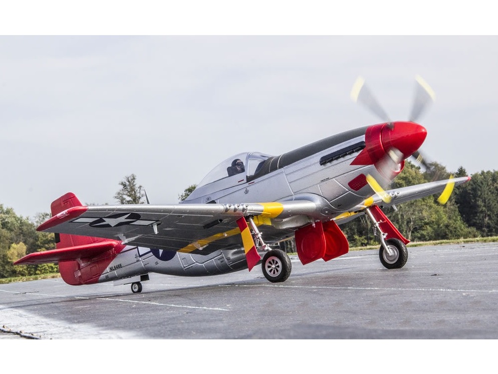 Mustang P-51D V8-Red tail, Spw 1450mm, PNP-Set von FMS - FMS008P – Bild 4