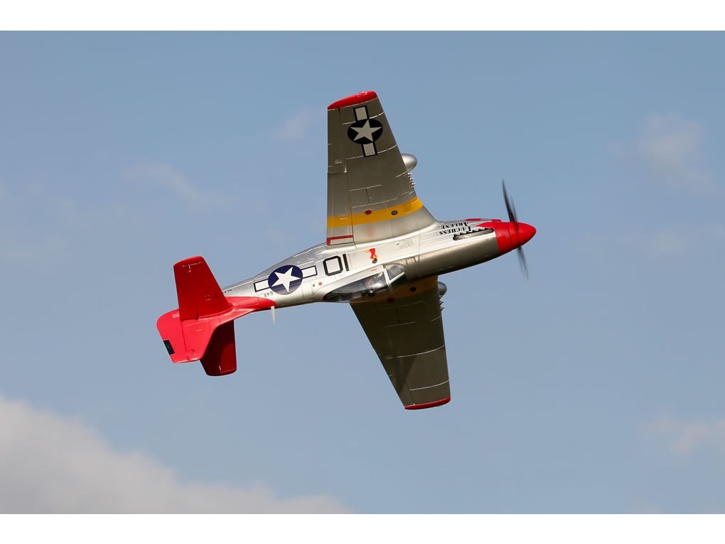 Mustang P-51D V8-Red tail, Spw 1450mm, PNP-Set von FMS - FMS008P – Bild 6