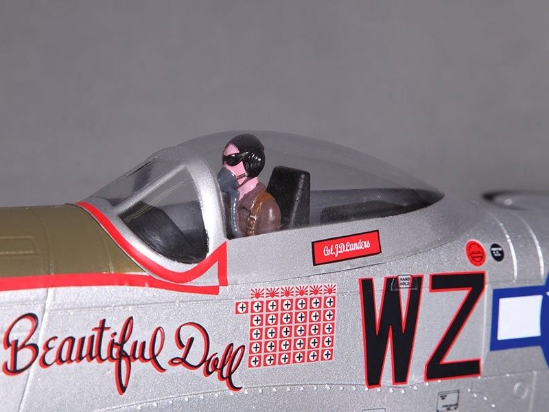 Mini P-51D Mustang Beautiful Doll - V2, Spw 800mm, PNP-Set von FMS – Bild 4