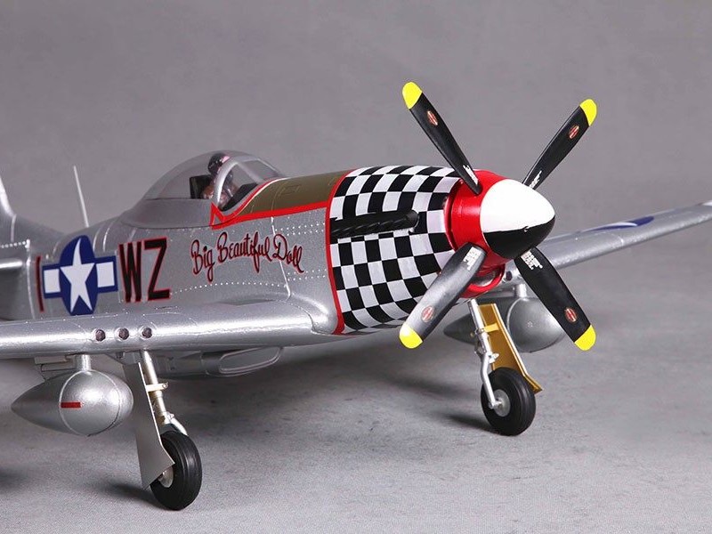 Mini P-51D Mustang Beautiful Doll - V2, Spw 800mm, PNP-Set von FMS – Bild 5