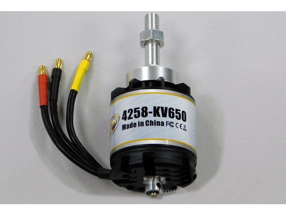 Motor 4258-KV650 zu T-28 Trojan V4, Spw 1400mm, FMSKV650N