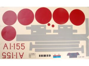 Aufkleber / Sticker zu Mitsubishi Zero, 1400mm, FMS - MJ302-GRY