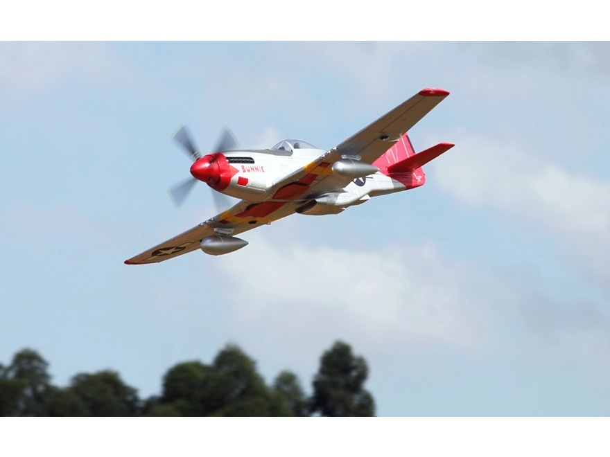 Giant Mustang P-51D Red Tail, Spw 1700mm, PNP-Set mit Gyro - FMS - FMS041P-REFV2 – Bild 2