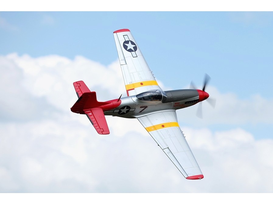 Giant Mustang P-51D Red Tail, Spw 1700mm, PNP-Set mit Gyro - FMS - FMS041P-REFV2 – Bild 3
