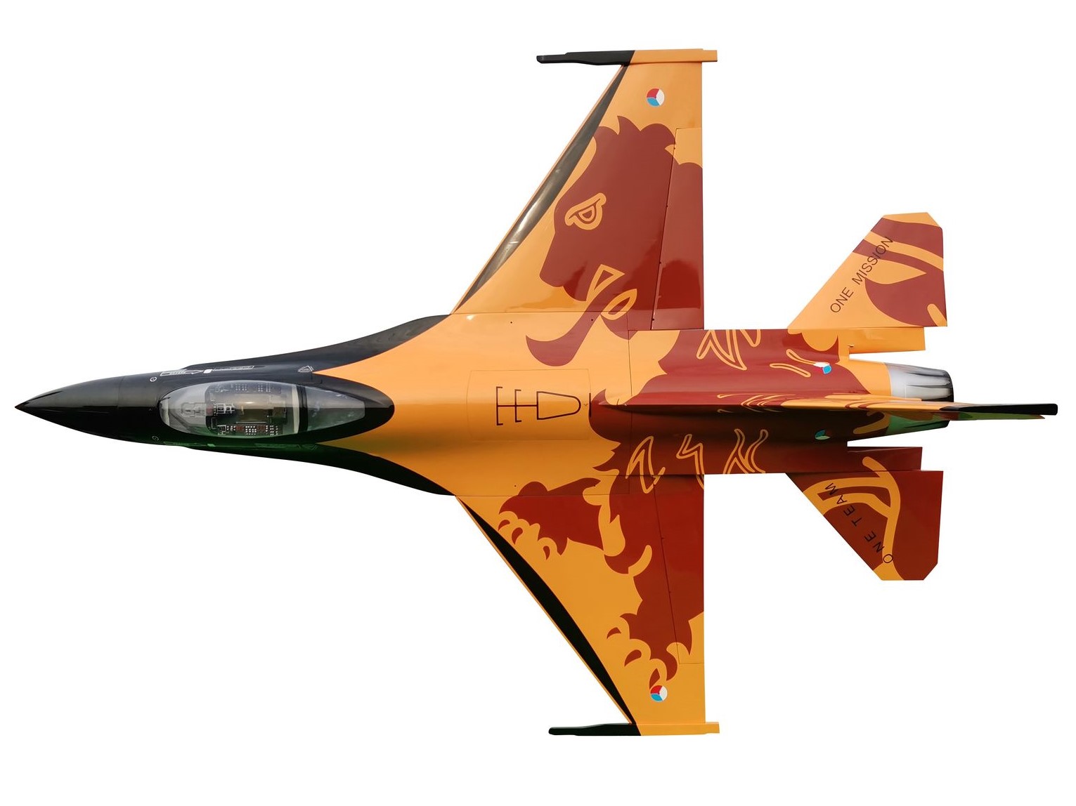 F-16 Fighting Falcon Turbinen Jet 1/5, Spw 2115mm, ARF-Set mit EZFW, Pilot-RC