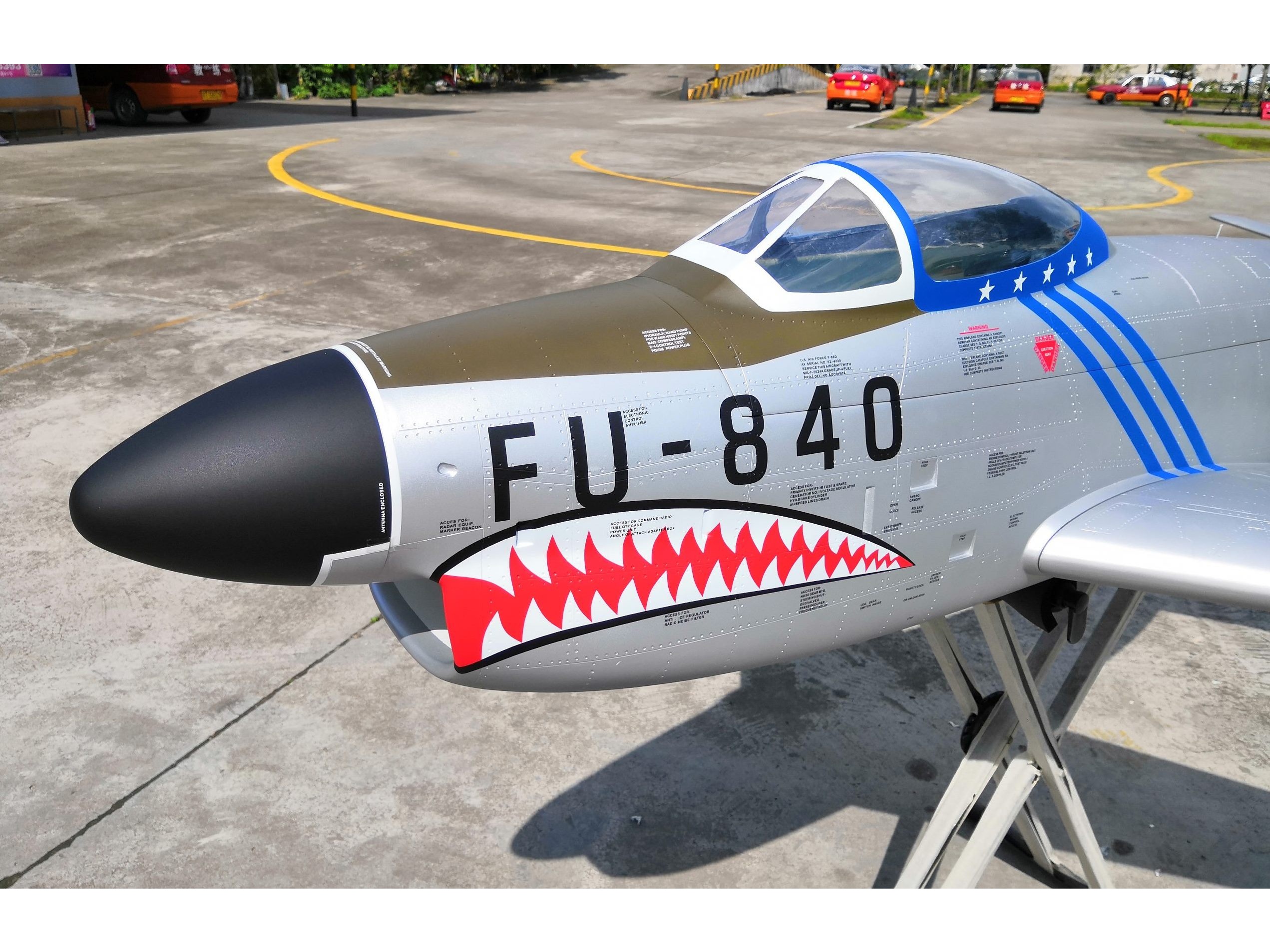 F-86D Sabre - Turbinen Jet, Spw 1980mm, ARF-Set mit EZFW, Pilot-RC – Bild 4