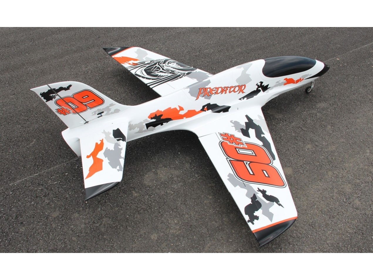 Full Composite Predator - Turbine Ready, Turbinen Jet, ARF-Set mit EZFW, Pilot-RC