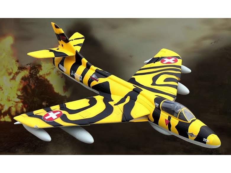 Hawker Hunter, 70mm EDF Jet, Spw 850mm, PNP-Set von Dynam – Bild 5