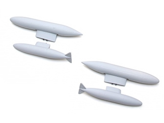 Raketen-/Tankset zu Hawker Hunter, 70mm EDF, Spw 850mm, Dynam