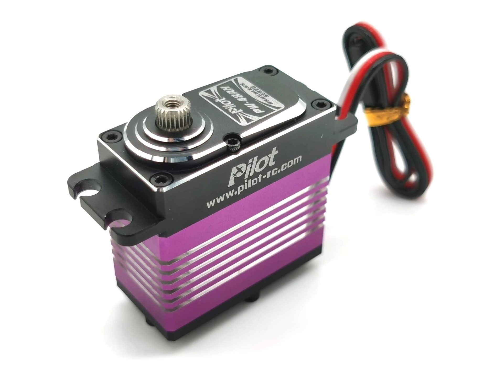 Digital Servo PW48AH, HV/MG, 93gr, 48kg Stellkraft, Pilot-RC mit 170cm Kabel – Bild 2