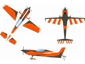 Laser 73 - electro, 30-40ccm, Spw 1850mm, ARF-Set, PILOT-RC