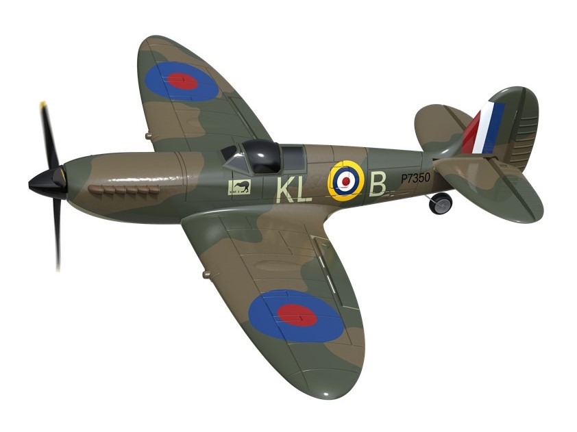 Spitfire, Spw 400mm, RTF Komplett Set mit Gyro von Volantex – Bild 2