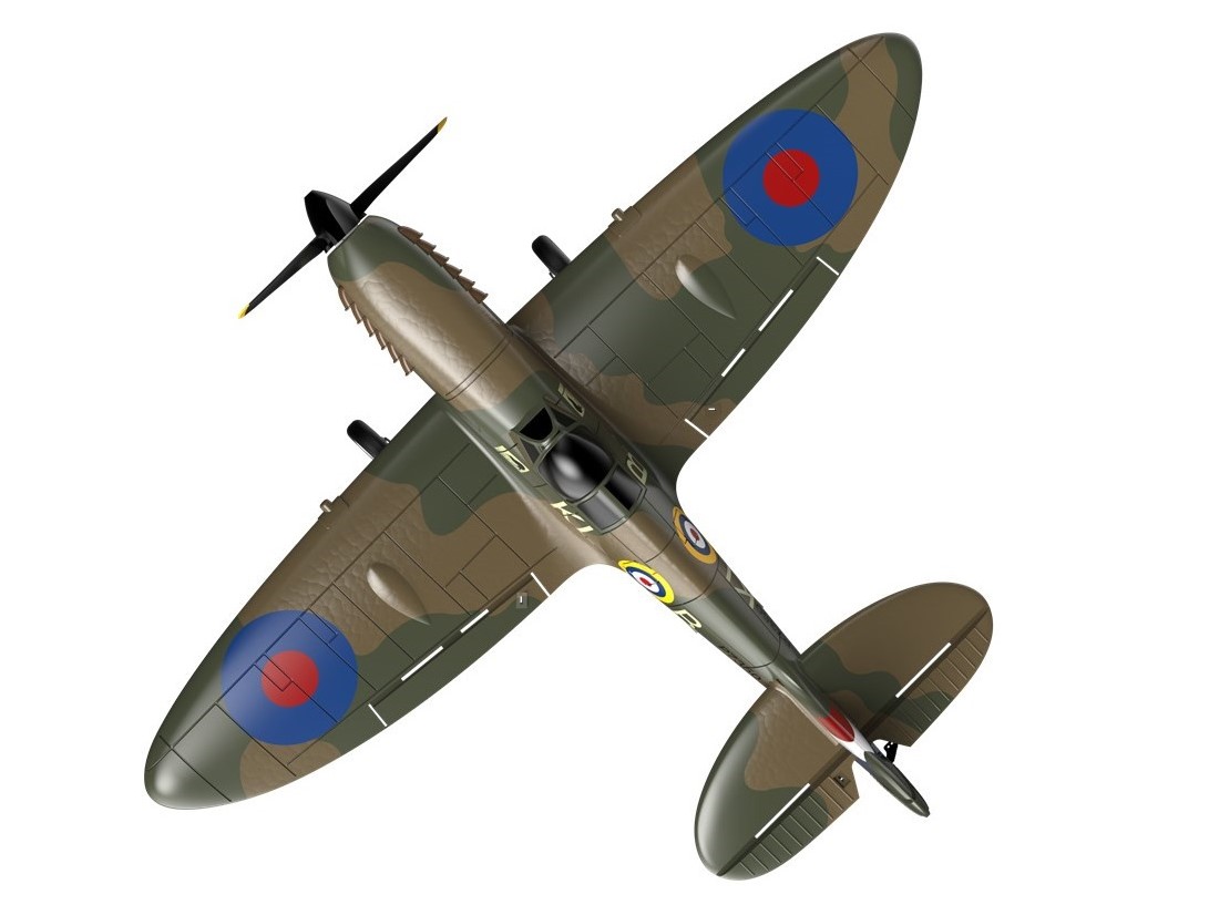 Spitfire, Spw 400mm, RTF Komplett Set mit Gyro von Volantex – Bild 3