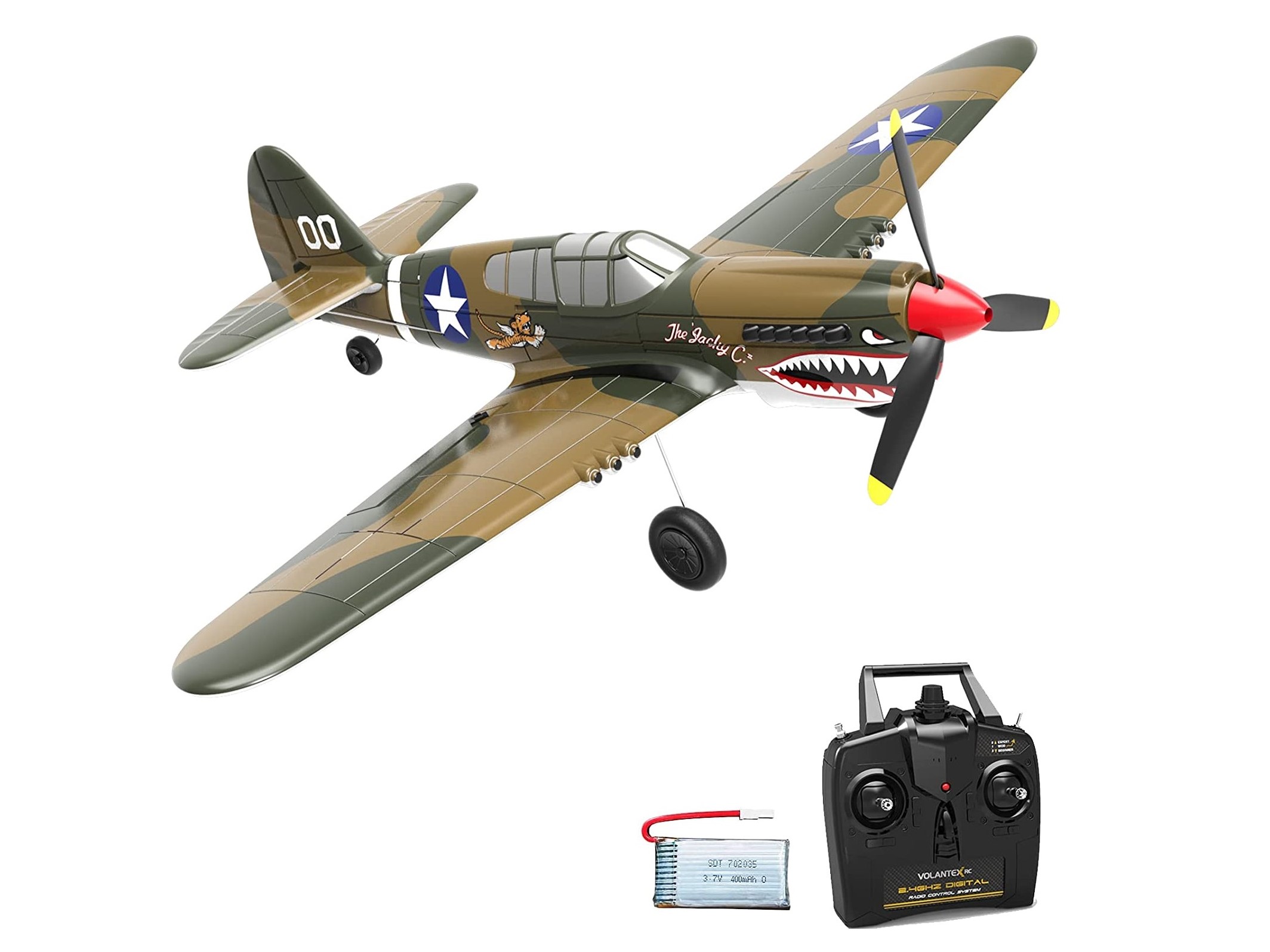 P40 Warhawk, Spw 400mm, RTF Komplett Set mit Gyro von Volantex