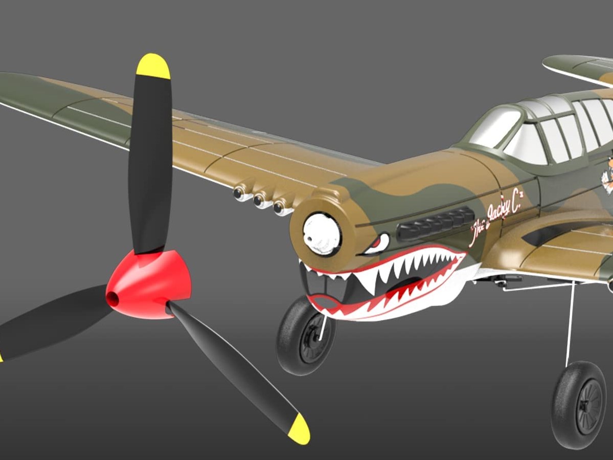 P40 Warhawk, Spw 400mm, RTF Komplett Set mit Gyro von Volantex – Bild 5
