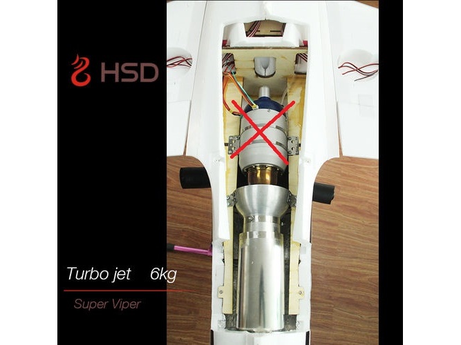 Turbo Super Viper Blue-Gold V3, Spw 1500mm, ready for Turbine, PNP-Set, HSDJETS – Bild 5