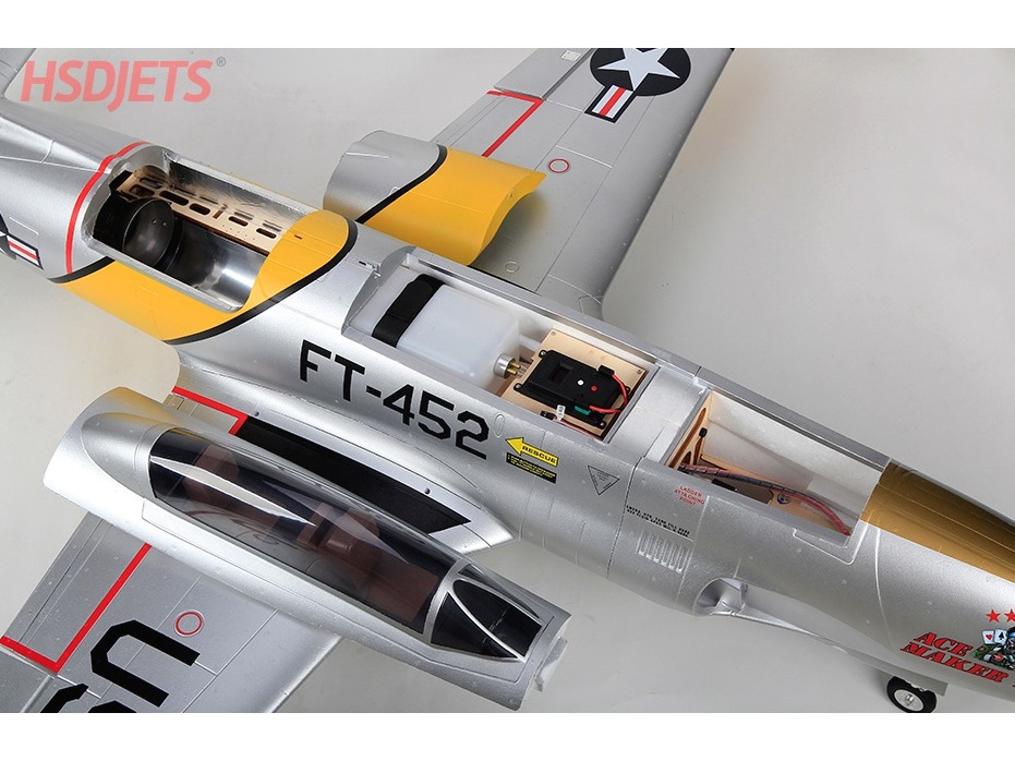 Turbo T-33 Yellow Ribbon, Spw 2018mm, ready for Turbine, PNP-Set, HSDJets – Bild 4