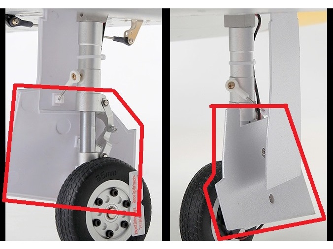 Fahrwerksklappen B zu Turbo T-33, Spw 2018mm, HSDJETS