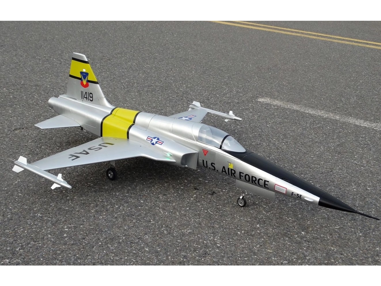 F-5E Tiger - Gray - USA, Spw 1400mm, PNP / Ready for Turbin Version