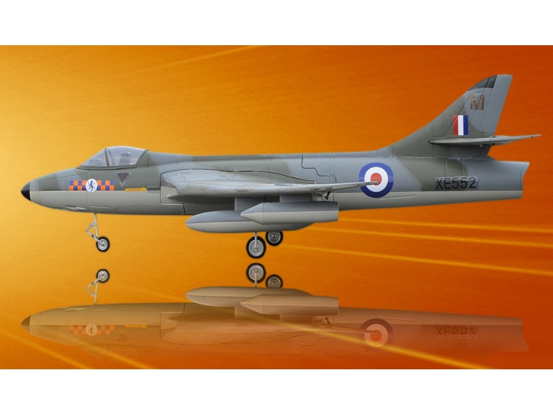 Rumpf zu Hawker Hunter Grau Impeller-Jet FlyFly – Bild 2