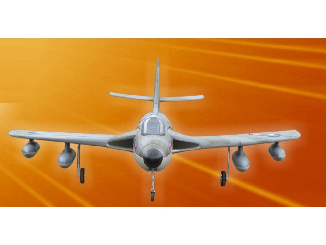 Rumpf zu Hawker Hunter Grau Impeller-Jet FlyFly – Bild 3