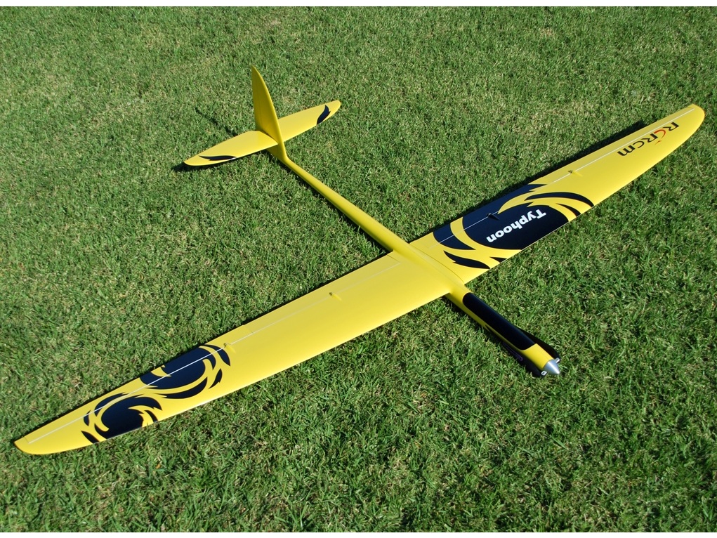 Voll GFK Elektrosegler Typhoon, Spw 2000mm, RCRCM