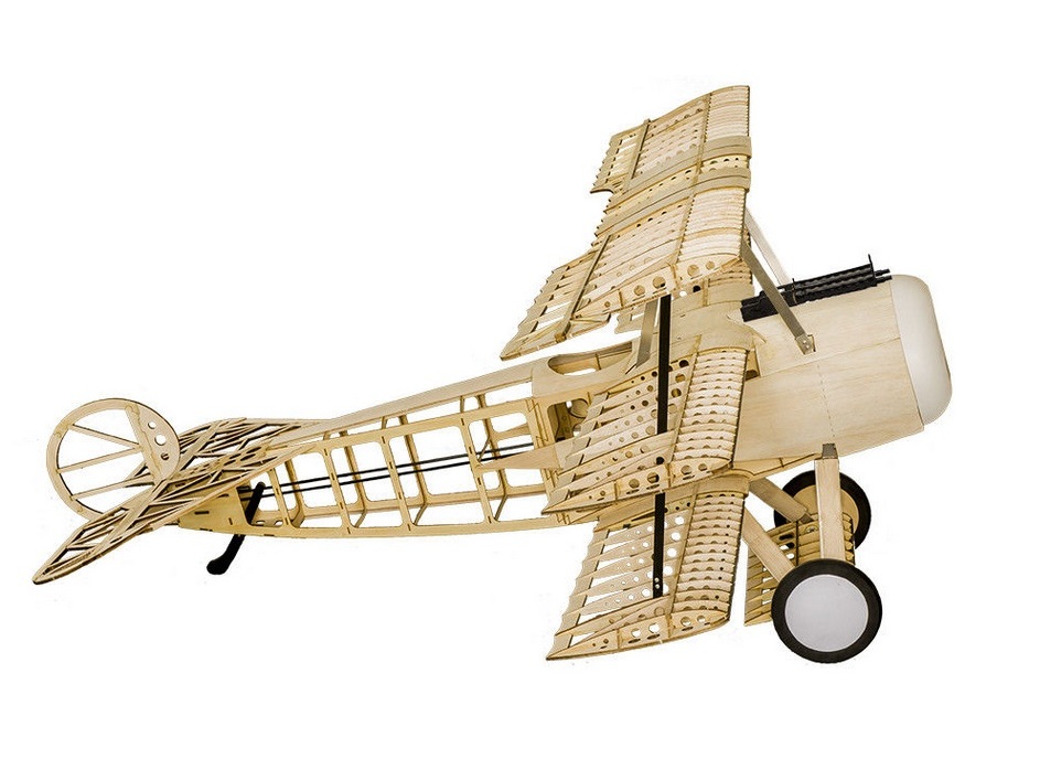 Real-Kit - Fokker-DR1 - EP/GP, Spw 1540mm, KIT-Bausatz aus Balsaholz – Bild 3