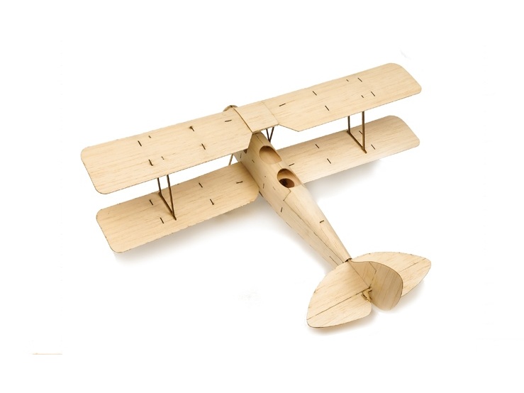 Real-Kit - Tiger Moth - elektro, Spw 400mm, KIT-Bausatz aus Balsaholz – Bild 2
