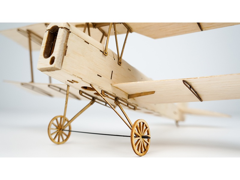 Real-Kit - Tiger Moth - elektro, Spw 400mm, KIT-Bausatz aus Balsaholz – Bild 4