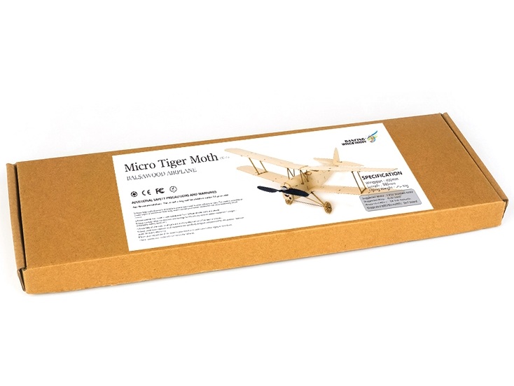 Real-Kit - Tiger Moth - elektro, Spw 400mm, KIT-Bausatz aus Balsaholz – Bild 6