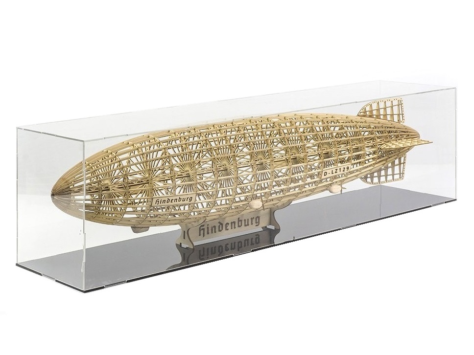 Real-Kit Standmodell: Zeppelin Hindenburg, Länge 600mm KIT-Bausatz aus Balsaholz – Bild 3